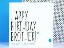 20 Creating Birthday Card Template Brother Photo for Birthday Card Template Brother