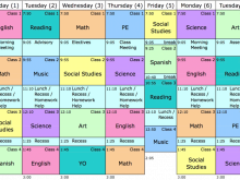 20 Creative First Grade Class Schedule Template Download for First Grade Class Schedule Template