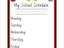 20 Creative Weekly School Schedule Template Word Formating for Weekly School Schedule Template Word