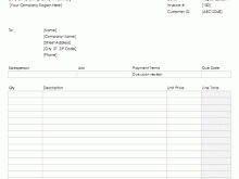 20 Customize Blank Template Of Invoice Photo for Blank Template Of Invoice
