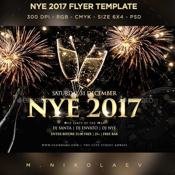 20 Customize New Years Eve Party Flyer Template Formating for New Years Eve Party Flyer Template