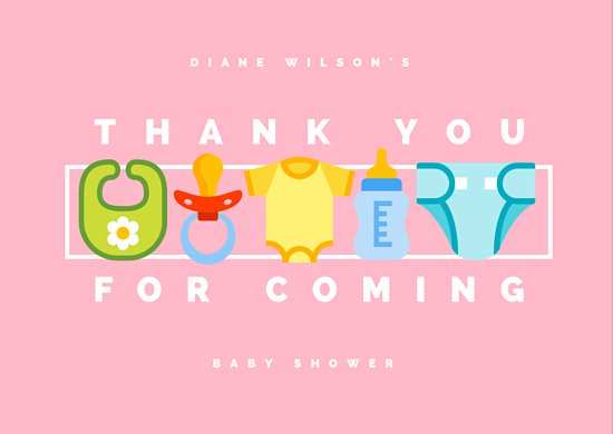 20 Customize Thank You Card Template Baby Shower With Stunning Design for Thank You Card Template Baby Shower