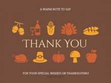 20 Customize Thank You Card Template Thanksgiving For Free by Thank You Card Template Thanksgiving
