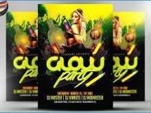 Glow In The Dark Party Flyer Template Free