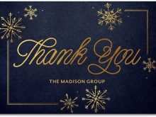 20 Format Thank You Card Template Gold with Thank You Card Template Gold