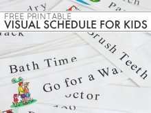 20 Format Visual Schedule Template Free in Word for Visual Schedule Template Free