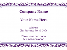 20 Free Printable Avery Business Card Template 38871 Formating for Avery Business Card Template 38871