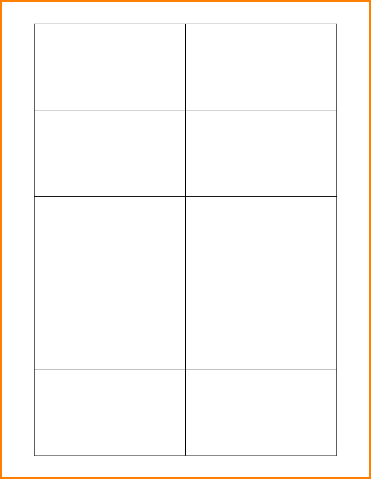 How To Create A Blank Card Template In Word