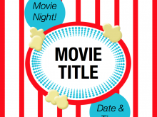 20 Free Printable Free Movie Night Flyer Template in Photoshop by Free Movie Night Flyer Template
