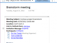 20 Free Printable Meeting Agenda Template For Onenote for Ms Word for Meeting Agenda Template For Onenote