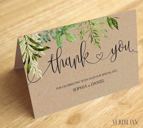 20 Free Printable Thank You Card Template Rustic Maker by Thank You Card Template Rustic