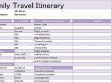20 Free Printable Travel Itinerary Template Numbers in Word for Travel Itinerary Template Numbers