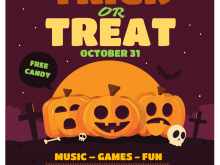 20 Free Printable Trick Or Treat Flyer Templates Now by Trick Or Treat Flyer Templates