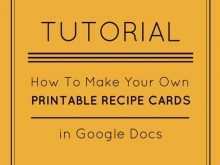 20 Free Recipe Card Template Google Docs Maker for Recipe Card Template Google Docs