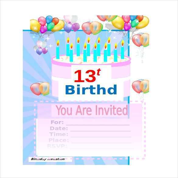 20 How To Create Birthday Card Invitation Templates For Word Now by Birthday Card Invitation Templates For Word
