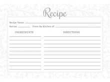 20 Printable Editable Recipe Card Template For Word With Stunning Design by Editable Recipe Card Template For Word