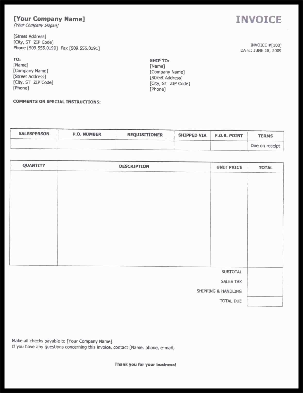 20 Printable Employee Invoice Template Excel Maker for Employee Invoice Template Excel