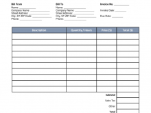 20 Printable Freelance Invoice Template No Company for Ms Word for Freelance Invoice Template No Company