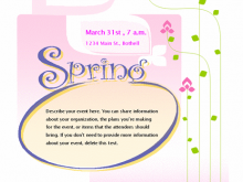 20 Printable Spring Event Flyer Template Templates with Spring Event Flyer Template