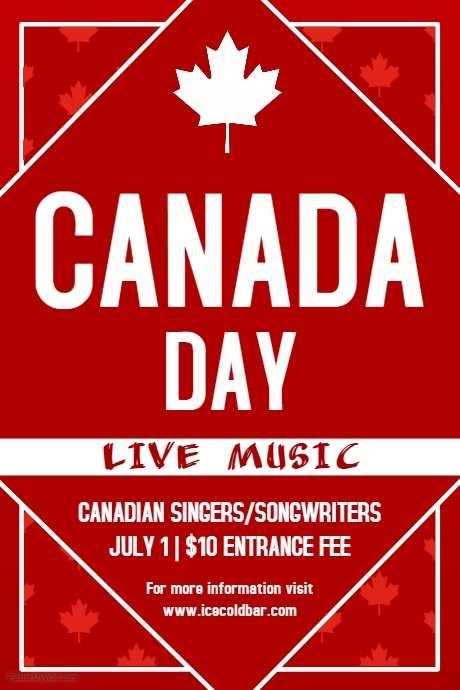 20 Report Canada Day Flyer Template Photo with Canada Day Flyer Template