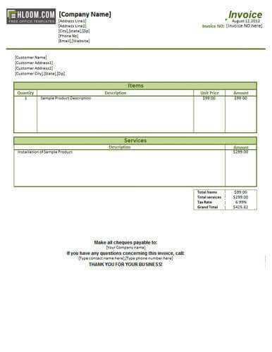 20 Report Invoice Template Services in Photoshop for Invoice Template Services