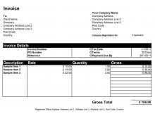 Repair Shop Invoice Template Excel