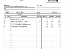 20 Standard Tax Invoice Template For Australia Formating by Tax Invoice Template For Australia