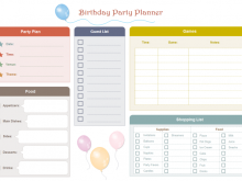 20 The Best Birthday Party Agenda Template Download by Birthday Party Agenda Template