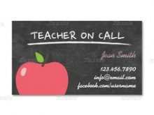 20 The Best Business Card Template Teacher Maker for Business Card Template Teacher