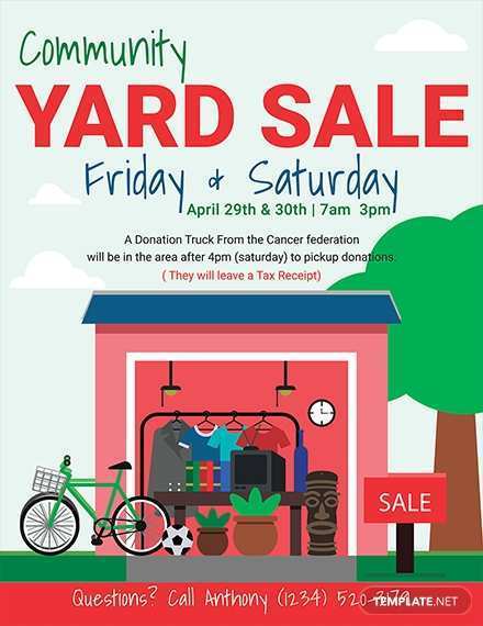 20 The Best Community Yard Sale Flyer Template in Word by Community Yard Sale Flyer Template