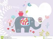 20 The Best Elephant Birthday Card Template Photo for Elephant Birthday Card Template