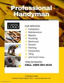 20 Visiting Handyman Flyer Template in Word for Handyman Flyer Template