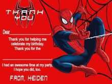 20 Visiting Spiderman Thank You Card Template Formating for Spiderman Thank You Card Template