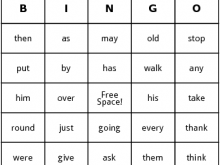 21 Best Sight Word Card Templates With Stunning Design by Sight Word Card Templates