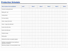 21 Blank Video Production Schedule Template Excel Maker for Video Production Schedule Template Excel