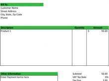 Vat Invoice Template Uk Word