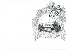 Christmas Card Colouring Templates Free