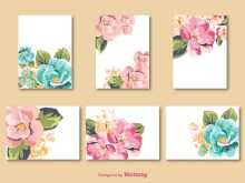 21 Creative Flower Card Template Printable Photo with Flower Card Template Printable