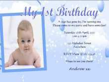 21 Creative Invitation Card Template For 1St Birthday Boy Maker by Invitation Card Template For 1St Birthday Boy