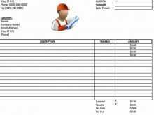 Labor Invoice Template Excel