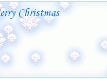 Place Card Template For Christmas