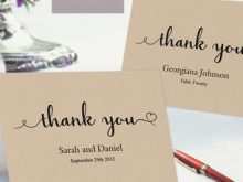 Thank You Card Template Rustic