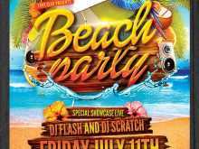 21 Customize Beach Party Flyer Template Free Psd in Word with Beach Party Flyer Template Free Psd