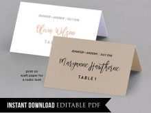 21 Customize Name Card Template Wedding Tables for Ms Word by Name Card Template Wedding Tables