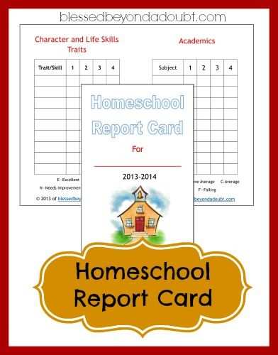 21 Customize Our Free Free Report Card Template For Homeschoolers in ...