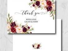 Thank You Card Template Pinterest