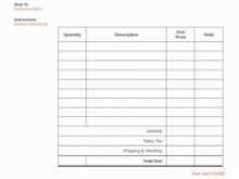 21 Format Blank Invoice Template Pdf Layouts by Blank Invoice Template Pdf