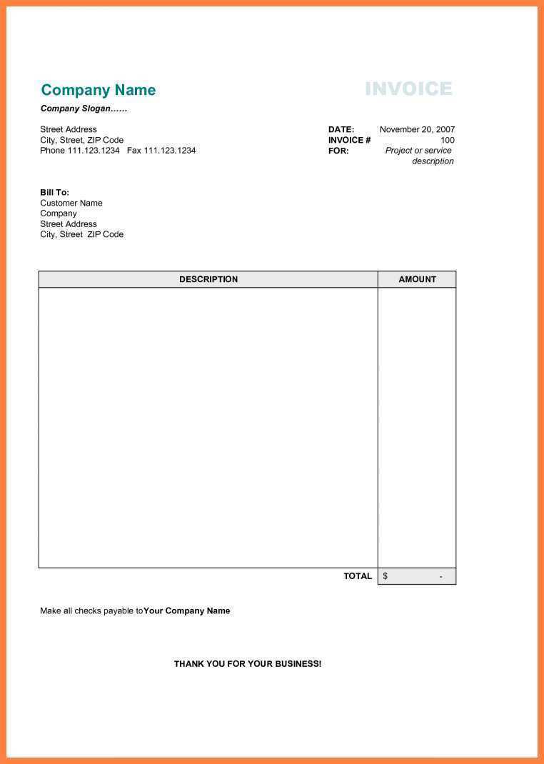 21 Format Independent Contractor Invoice Template Excel Photo by