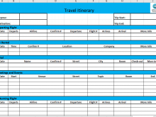 21 Free Printable Business Travel Itinerary Template Excel Layouts with Business Travel Itinerary Template Excel