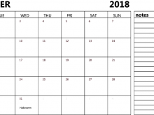 21 Free Printable Daily Calendar Template October 2018 For Free with Daily Calendar Template October 2018